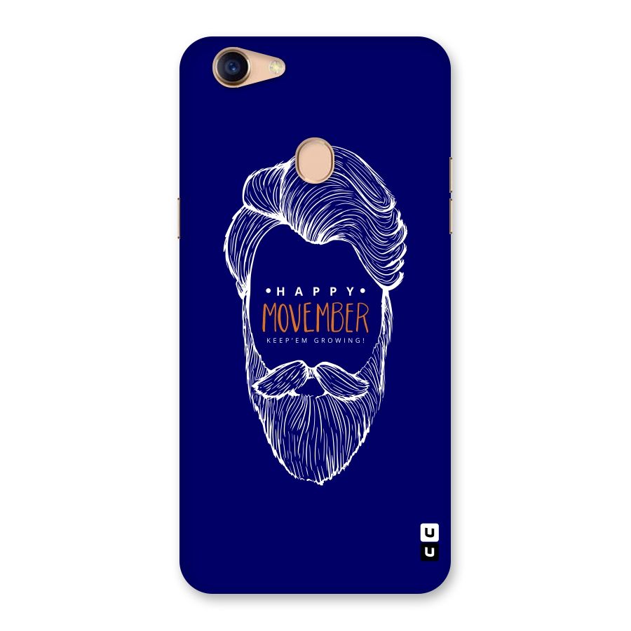 Happy Movember Blue Back Case for Oppo F5