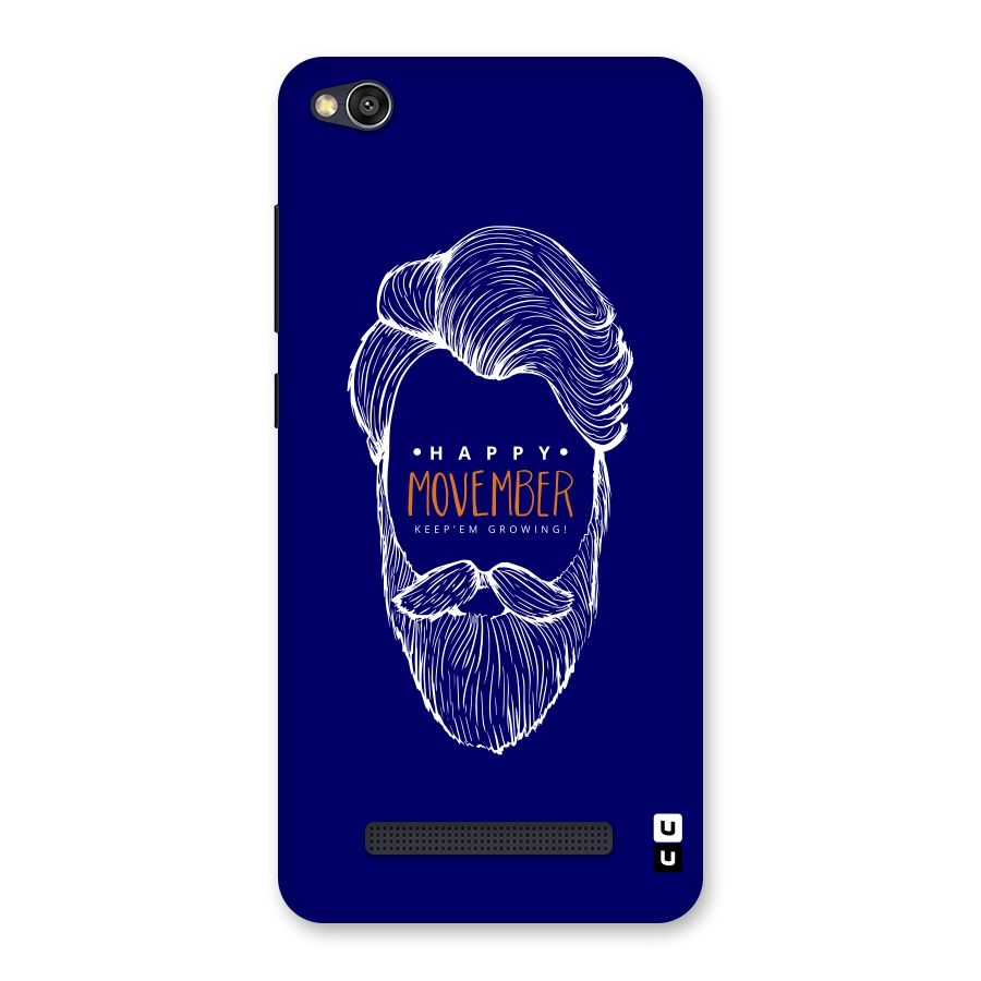 Happy Movember Blue Back Case for Redmi 4A