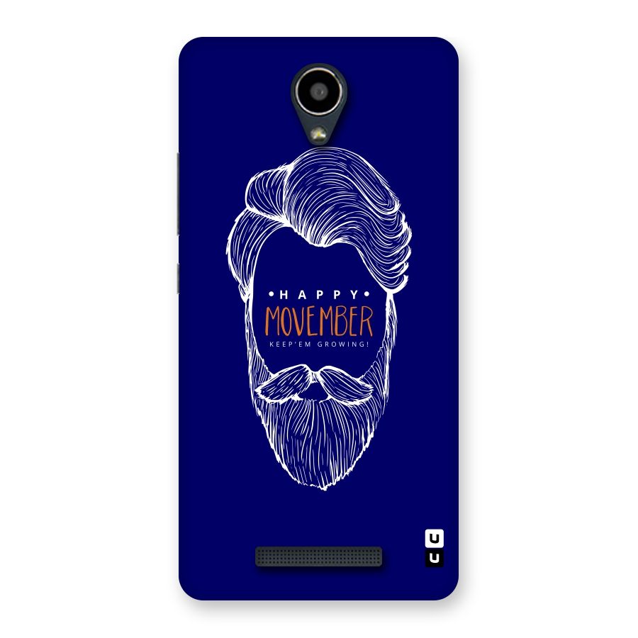 Happy Movember Blue Back Case for Redmi Note 2