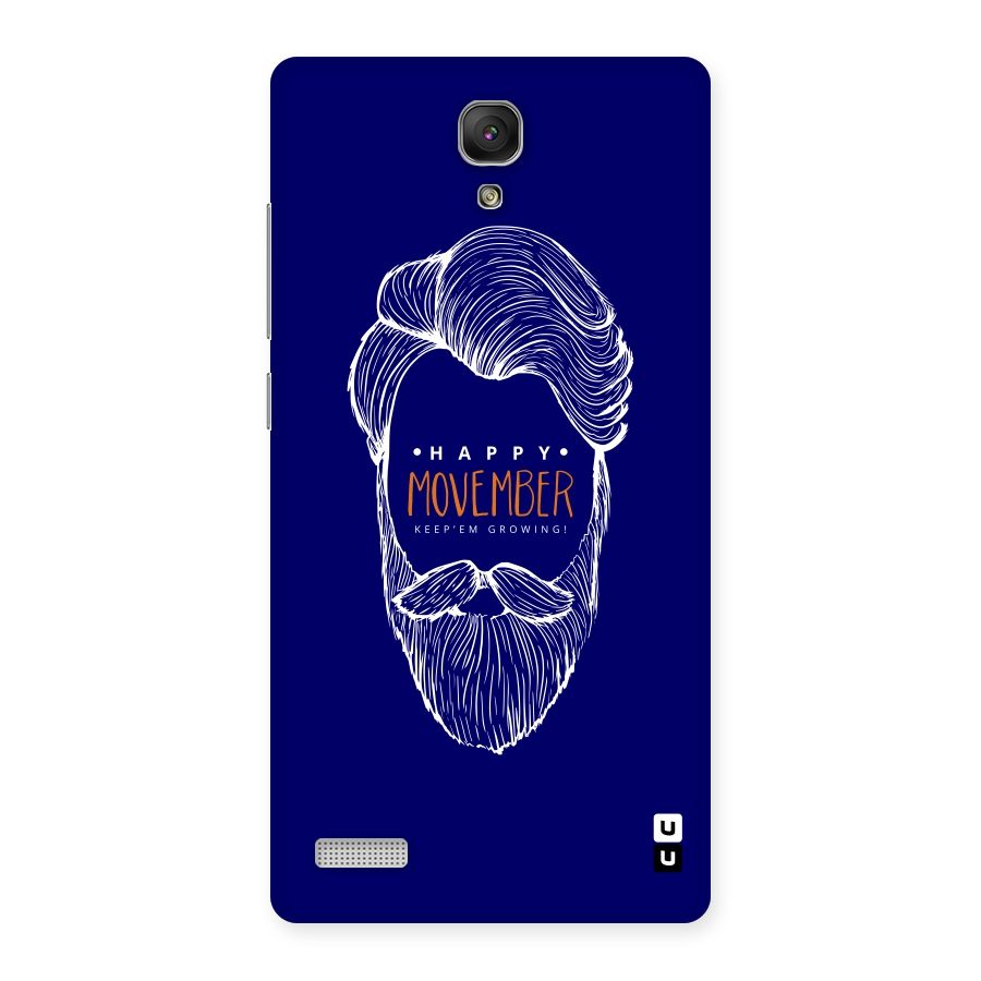 Happy Movember Blue Back Case for Redmi Note Prime