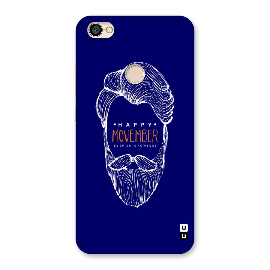 Happy Movember Blue Back Case for Redmi Y1 2017