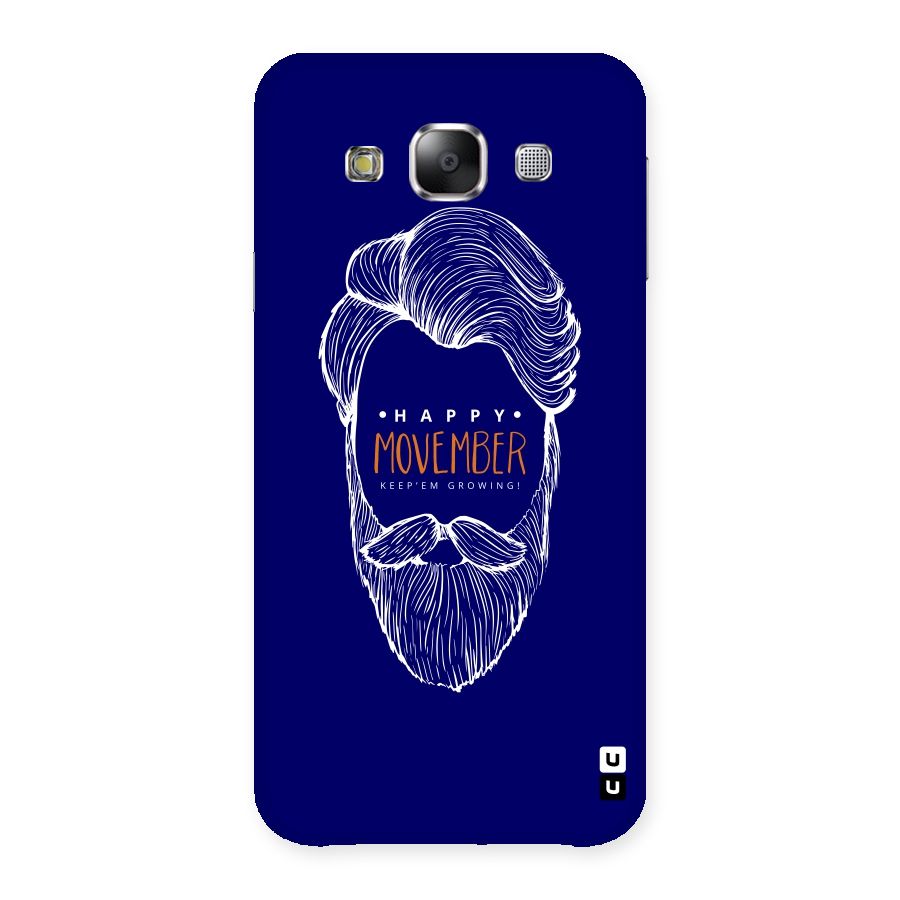 Happy Movember Blue Back Case for Samsung Galaxy E5