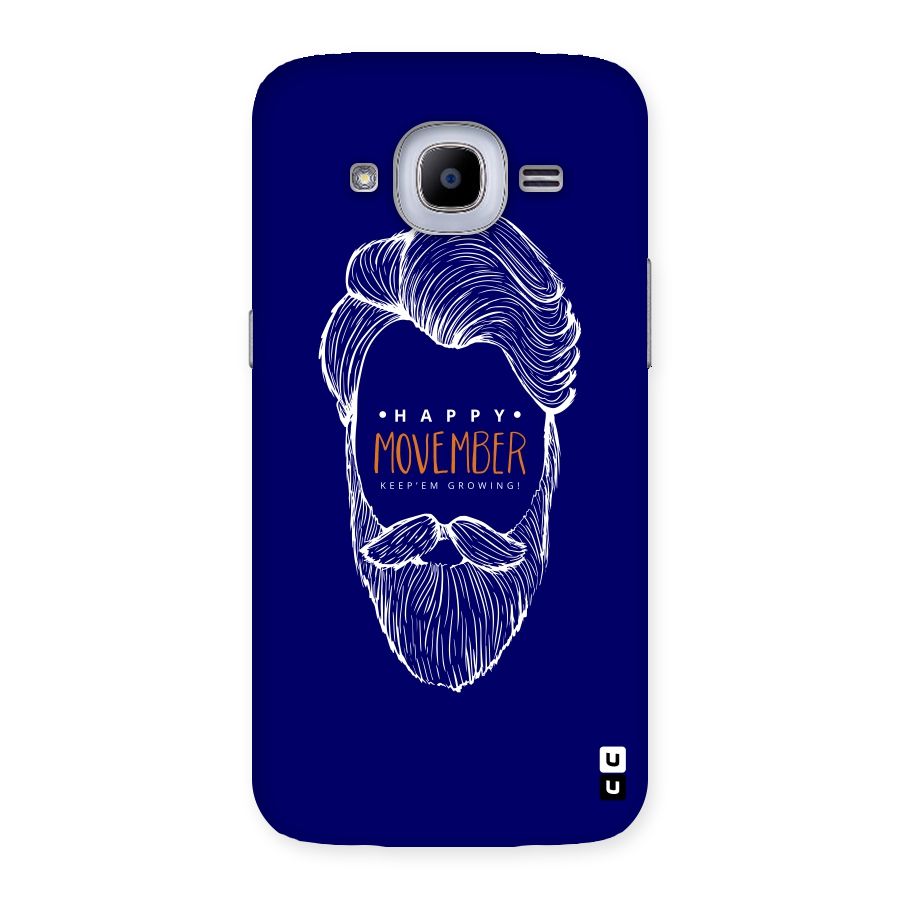 Happy Movember Blue Back Case for Samsung Galaxy J2 Pro