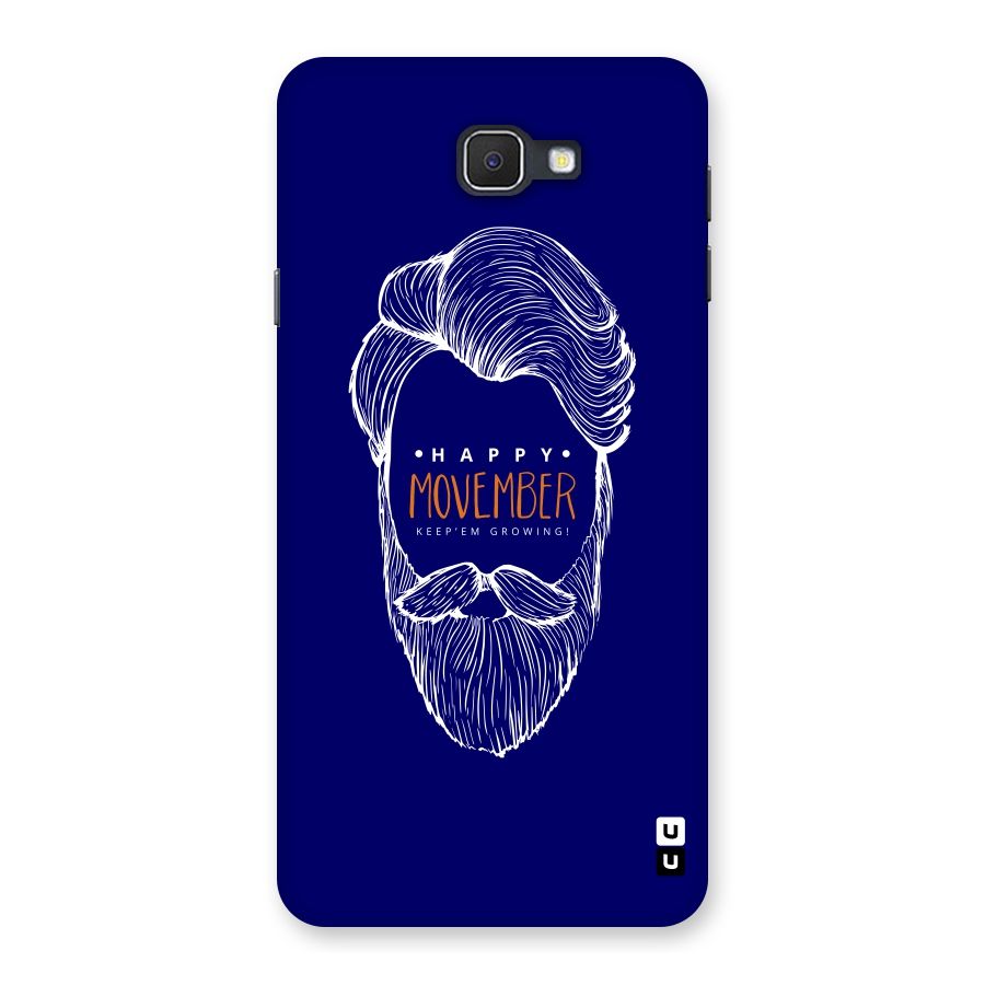 Happy Movember Blue Back Case for Samsung Galaxy J7 Prime