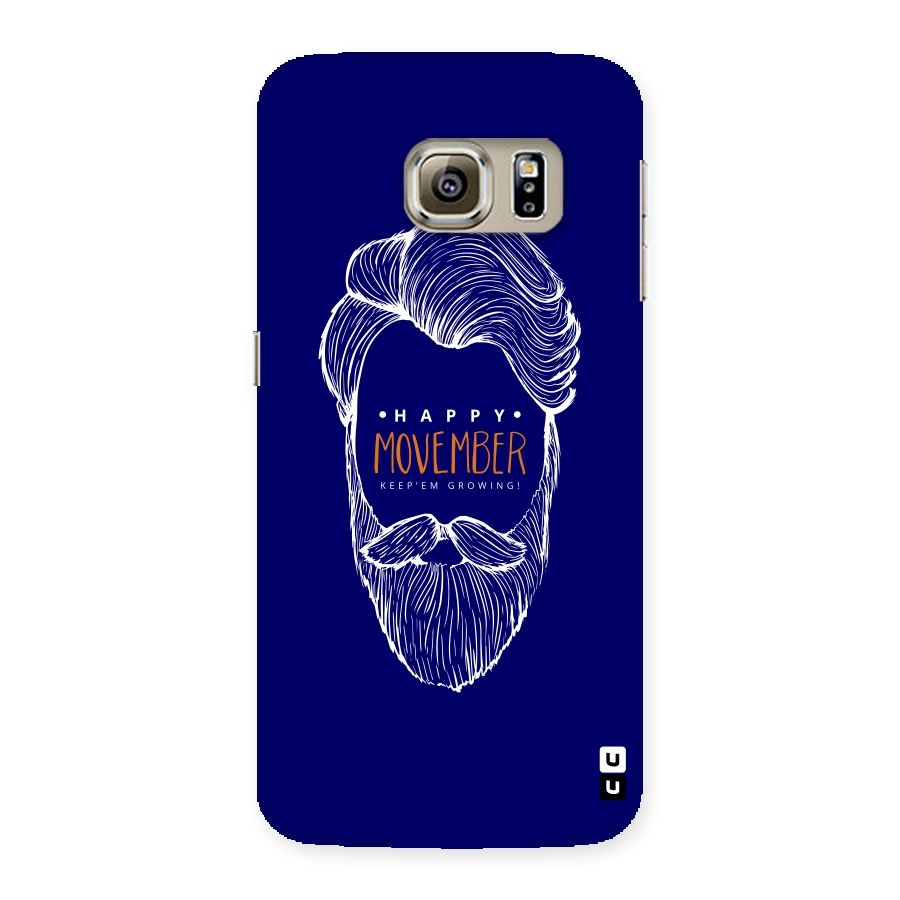 Happy Movember Blue Back Case for Samsung Galaxy S6 Edge