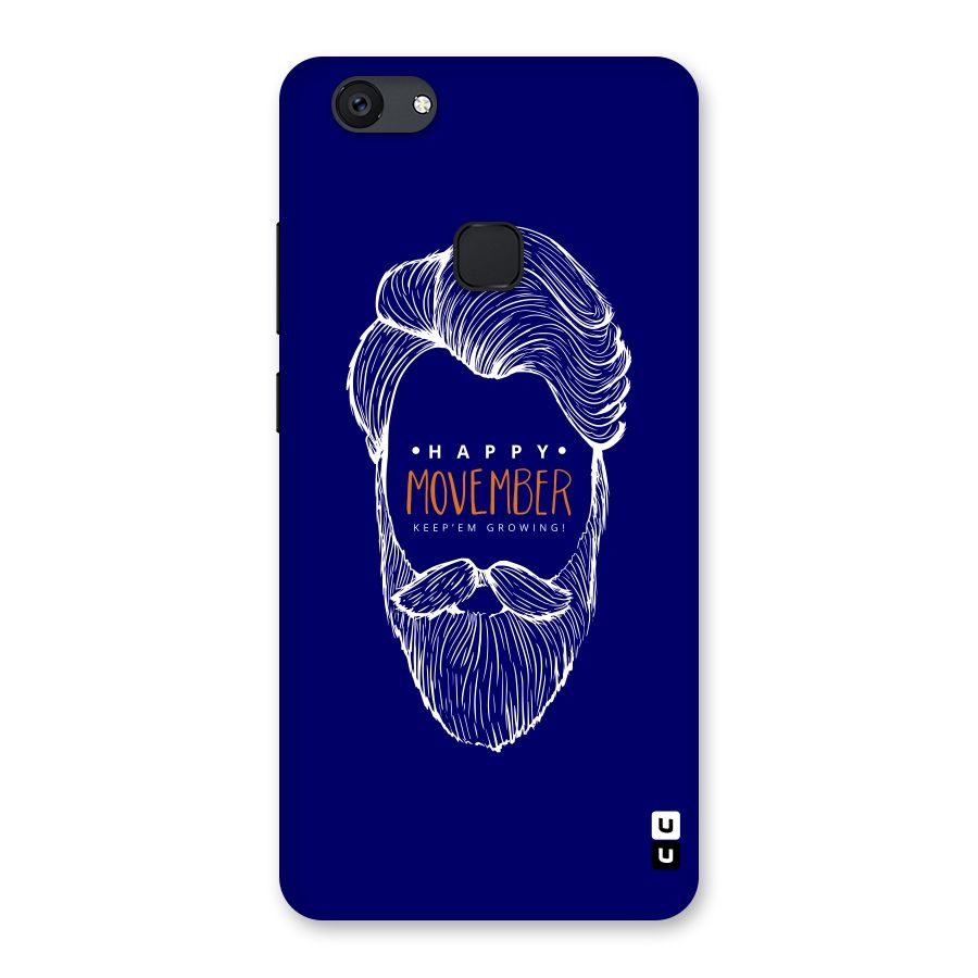 Happy Movember Blue Back Case for Vivo V7 Plus