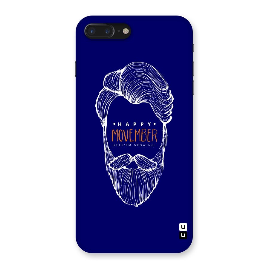 Happy Movember Blue Back Case for iPhone 7 Plus