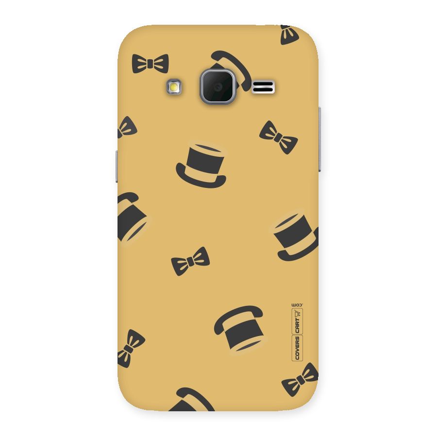 Hat and Bow Tie Back Case for Galaxy Core Prime