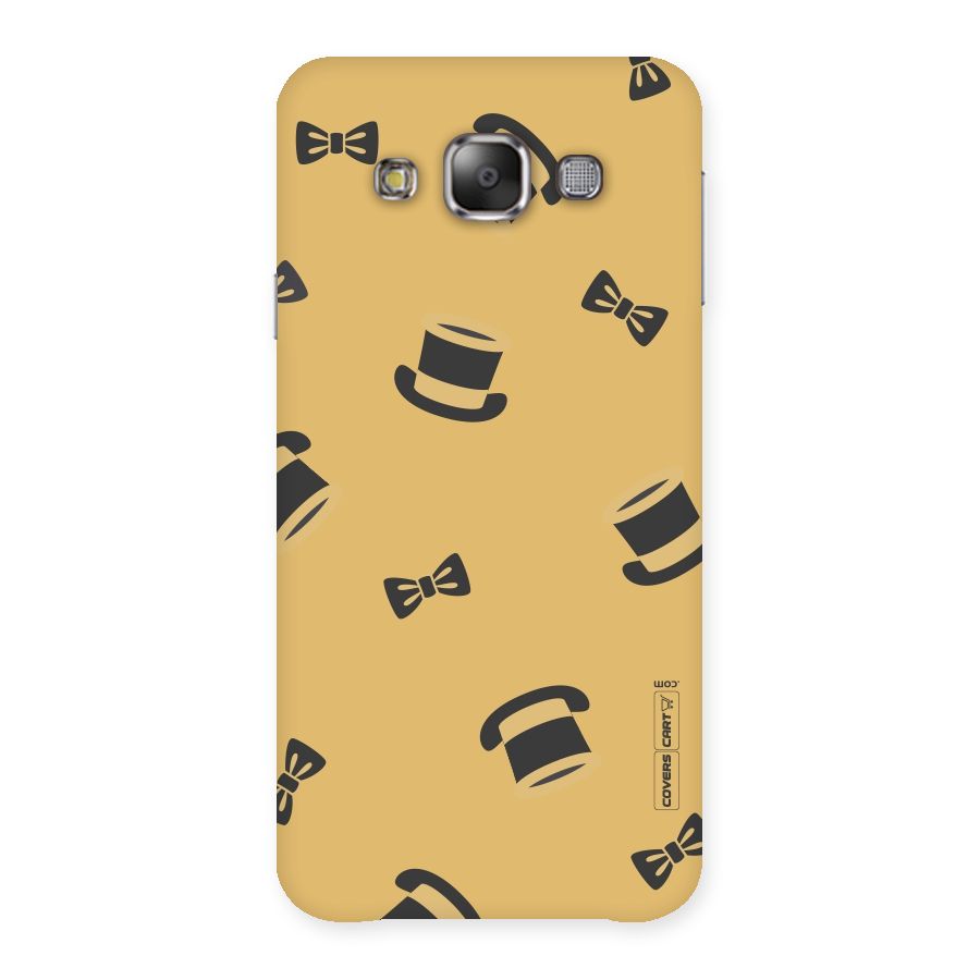 Hat and Bow Tie Back Case for Galaxy E7