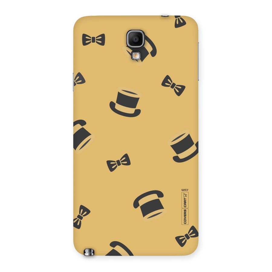 Hat and Bow Tie Back Case for Galaxy Note 3 Neo