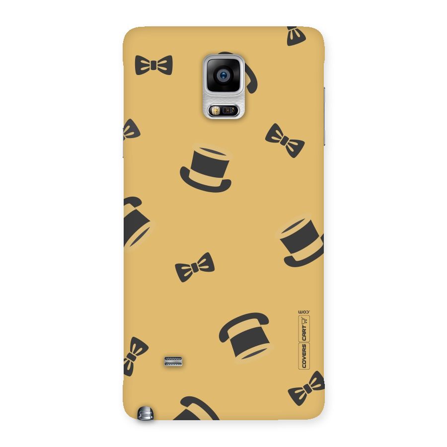 Hat and Bow Tie Back Case for Galaxy Note 4