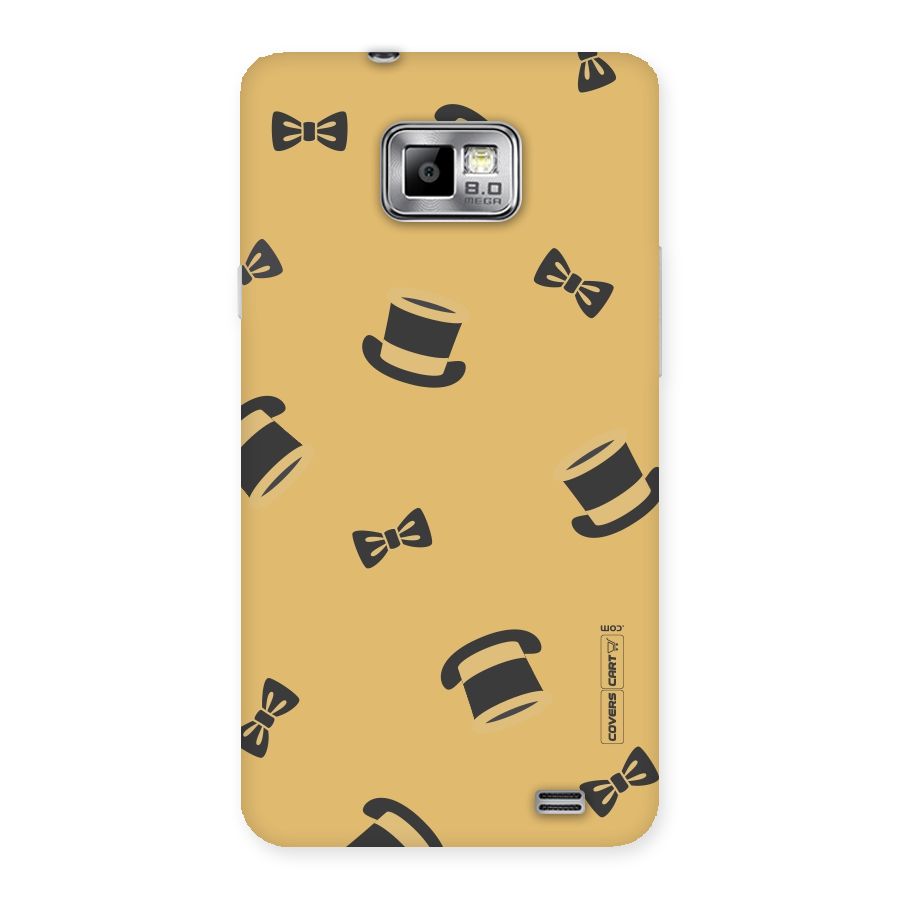 Hat and Bow Tie Back Case for Galaxy S2