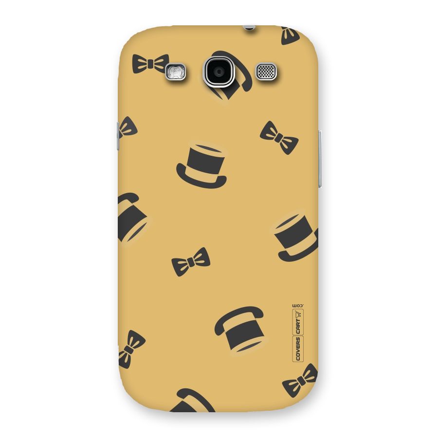 Hat and Bow Tie Back Case for Galaxy S3