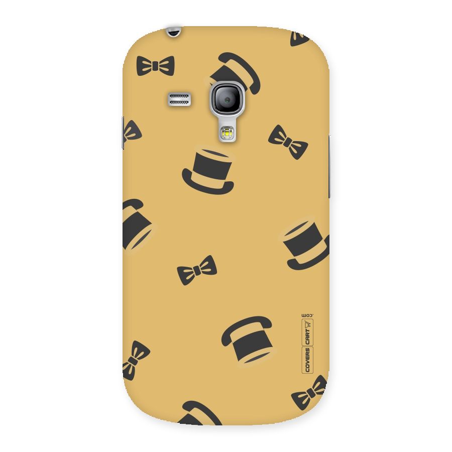 Hat and Bow Tie Back Case for Galaxy S3 Mini