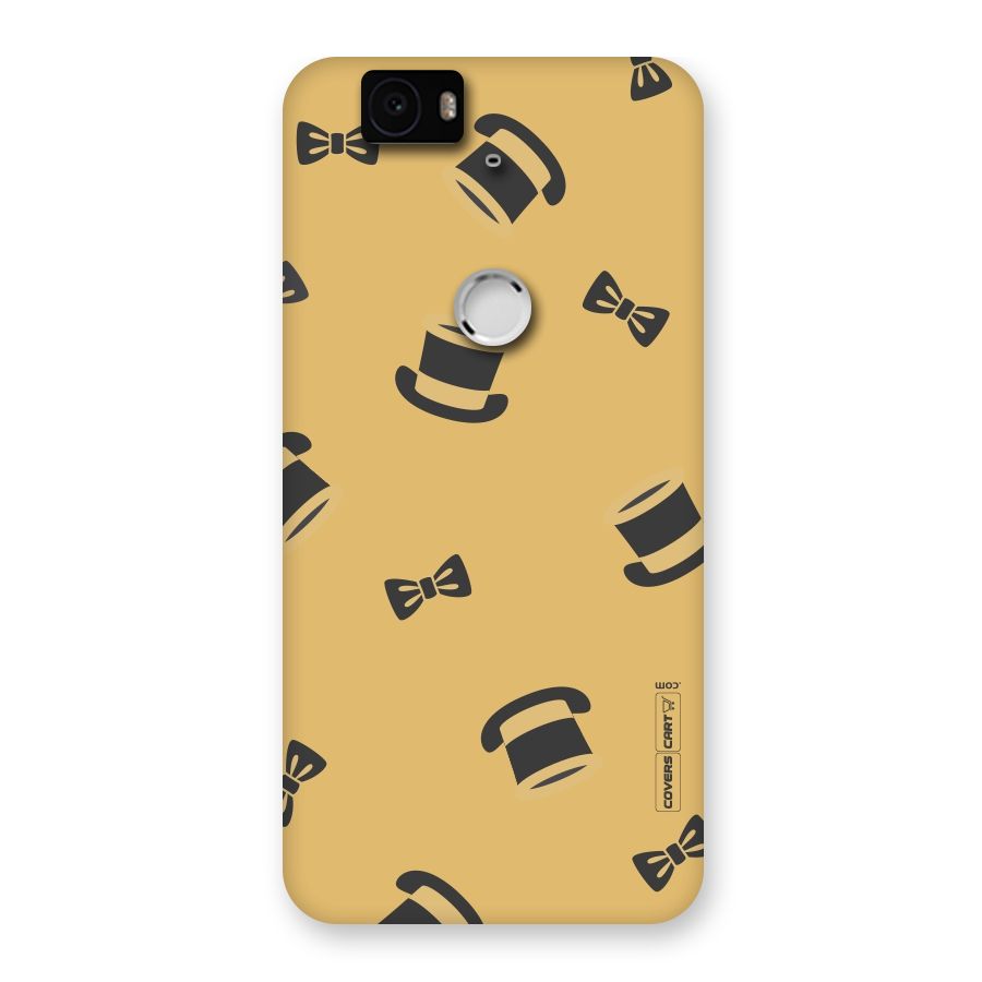 Hat and Bow Tie Back Case for Google Nexus-6P