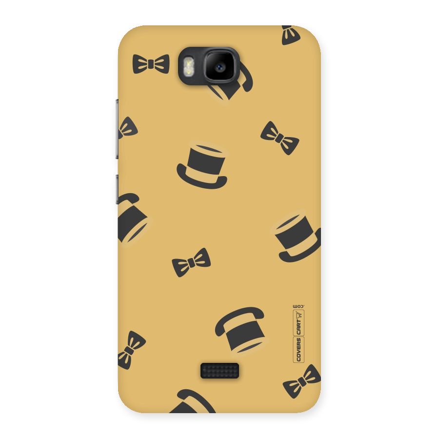 Hat and Bow Tie Back Case for Honor Bee