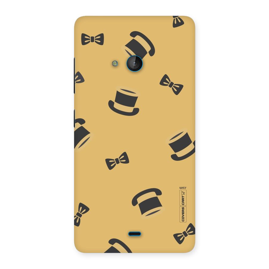 Hat and Bow Tie Back Case for Lumia 540