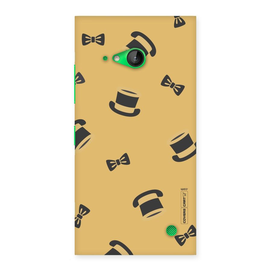 Hat and Bow Tie Back Case for Lumia 730
