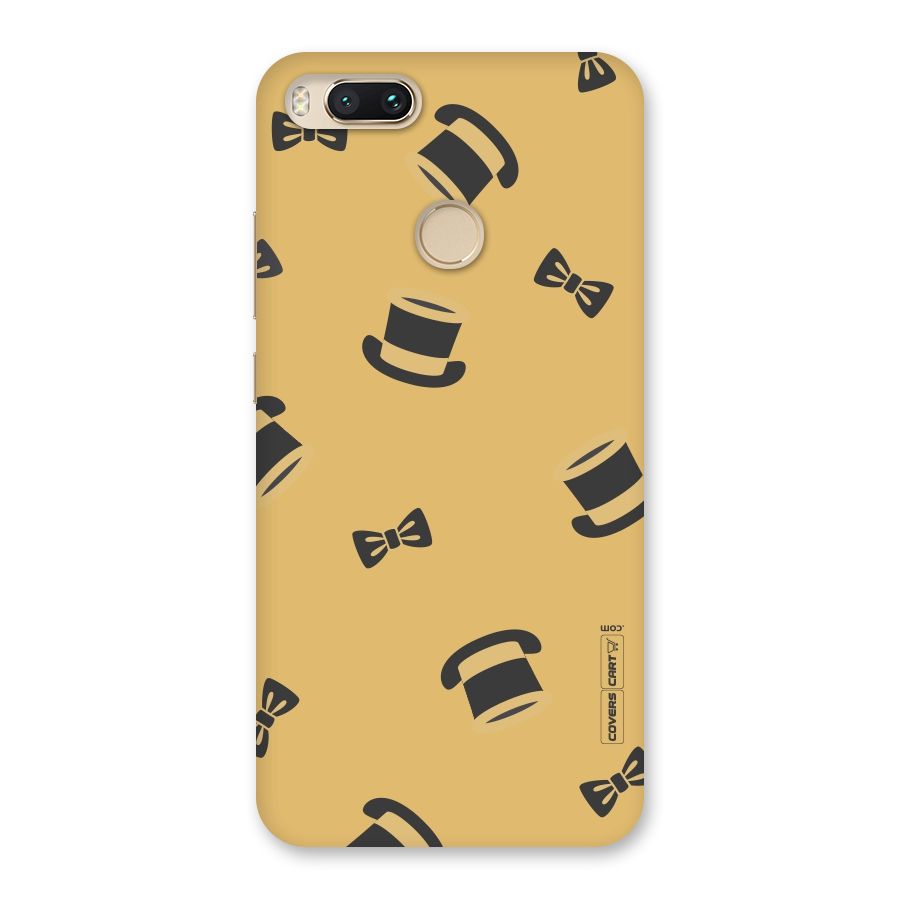 Hat and Bow Tie Back Case for Mi A1