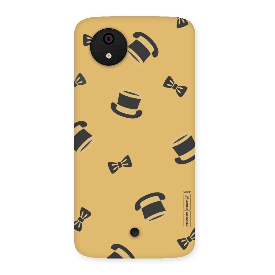 Hat and Bow Tie Back Case for Micromax Canvas A1