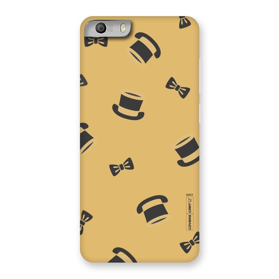 Hat and Bow Tie Back Case for Micromax Canvas Knight 2