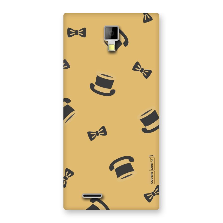 Hat and Bow Tie Back Case for Micromax Canvas Xpress A99