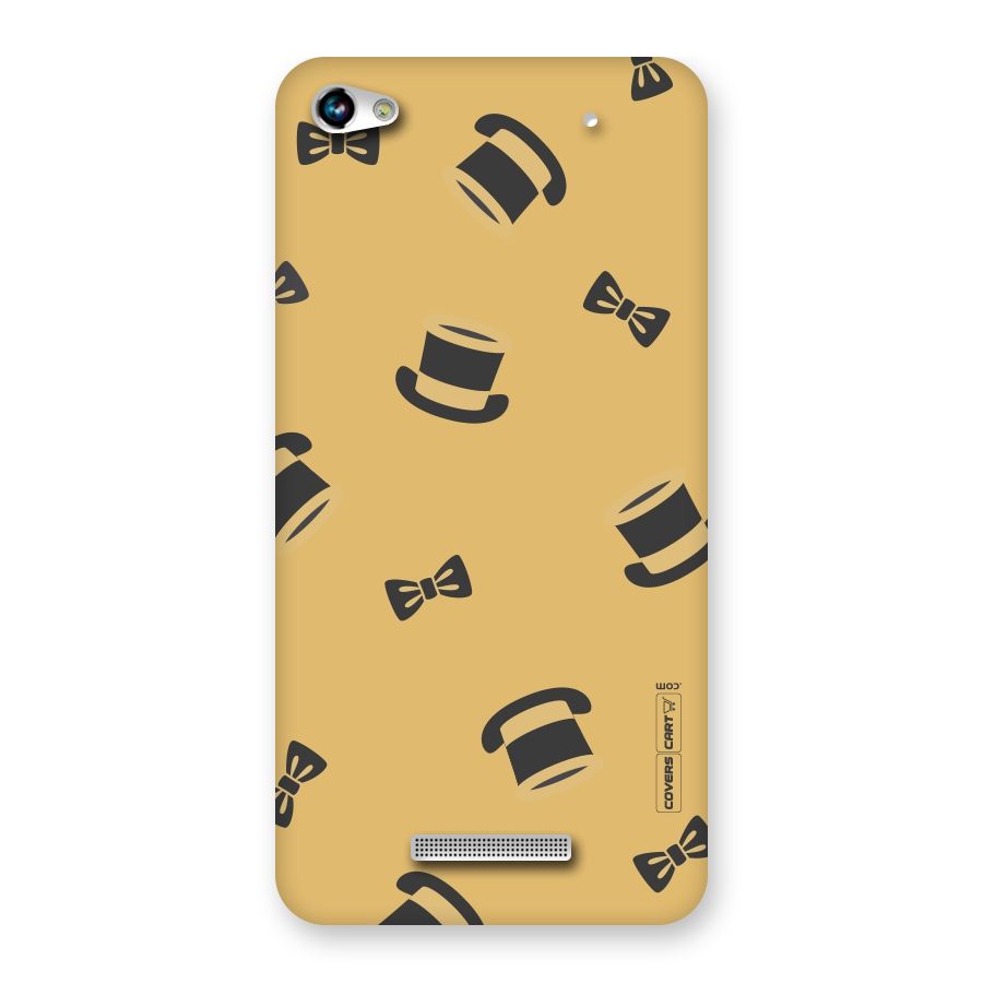 Hat and Bow Tie Back Case for Micromax Hue 2