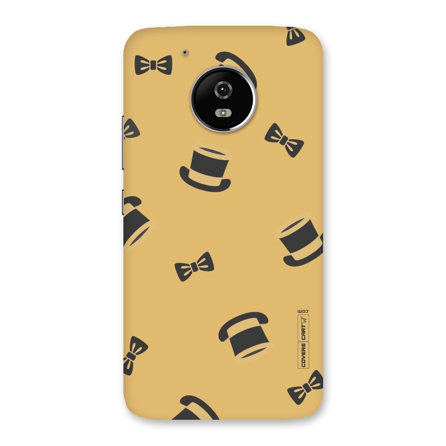 Hat and Bow Tie Back Case for Moto G5