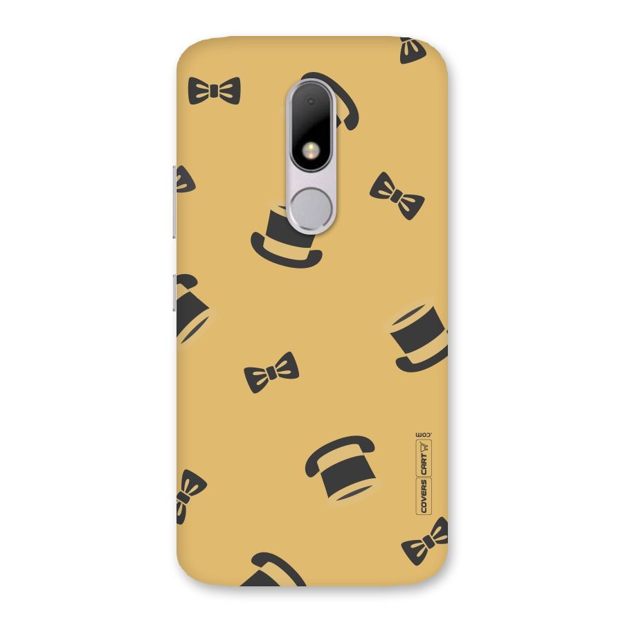 Hat and Bow Tie Back Case for Moto M