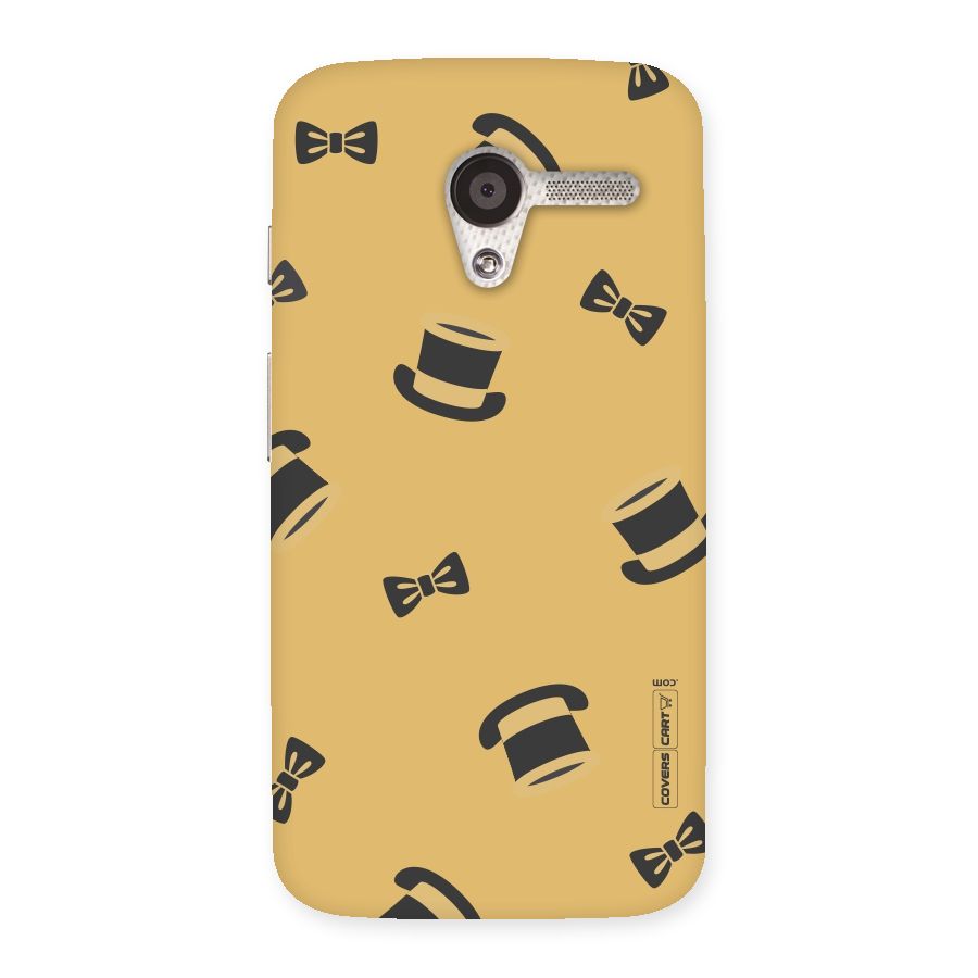 Hat and Bow Tie Back Case for Moto X