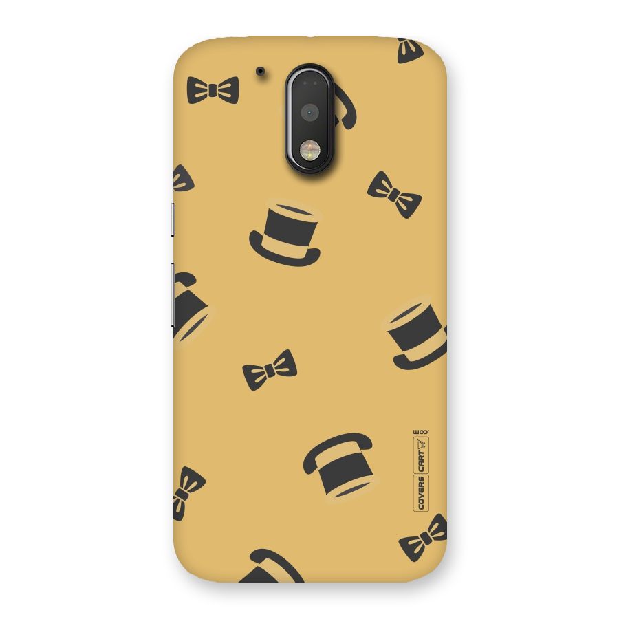 Hat and Bow Tie Back Case for Motorola Moto G4
