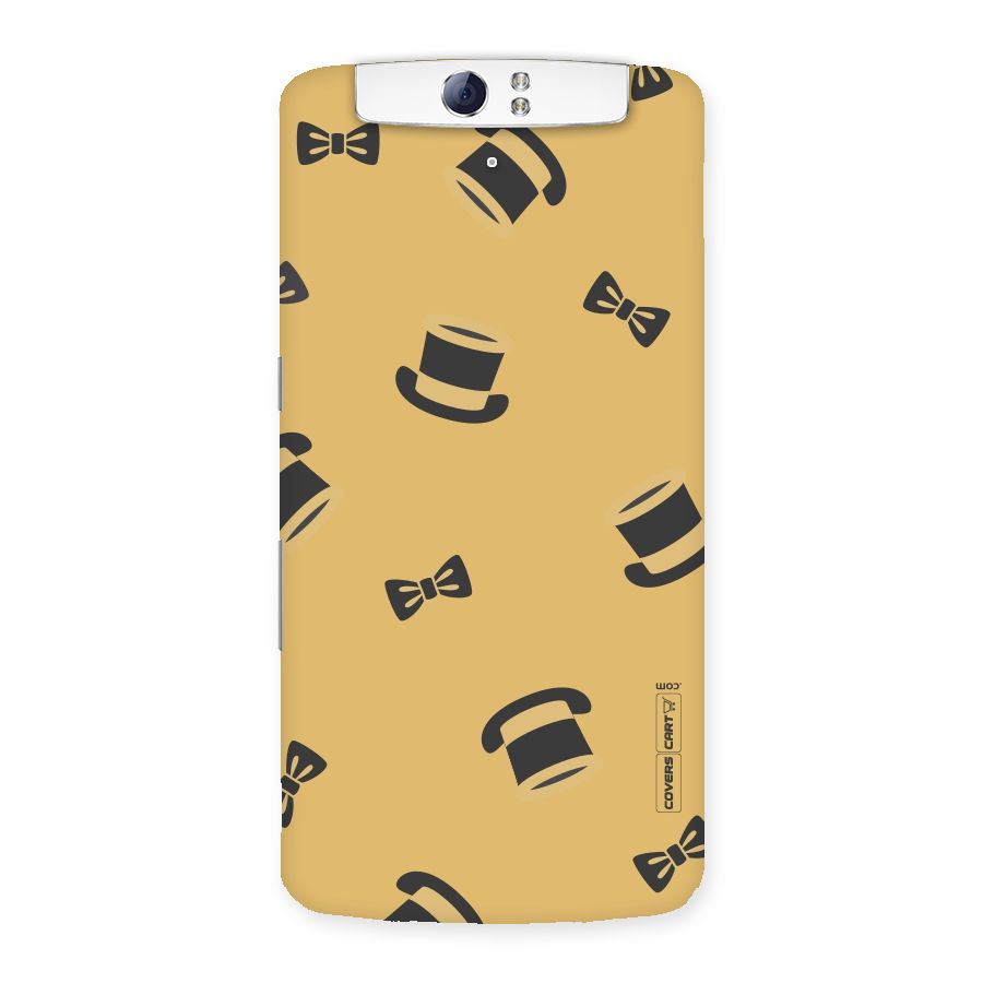 Hat and Bow Tie Back Case for Oppo N1