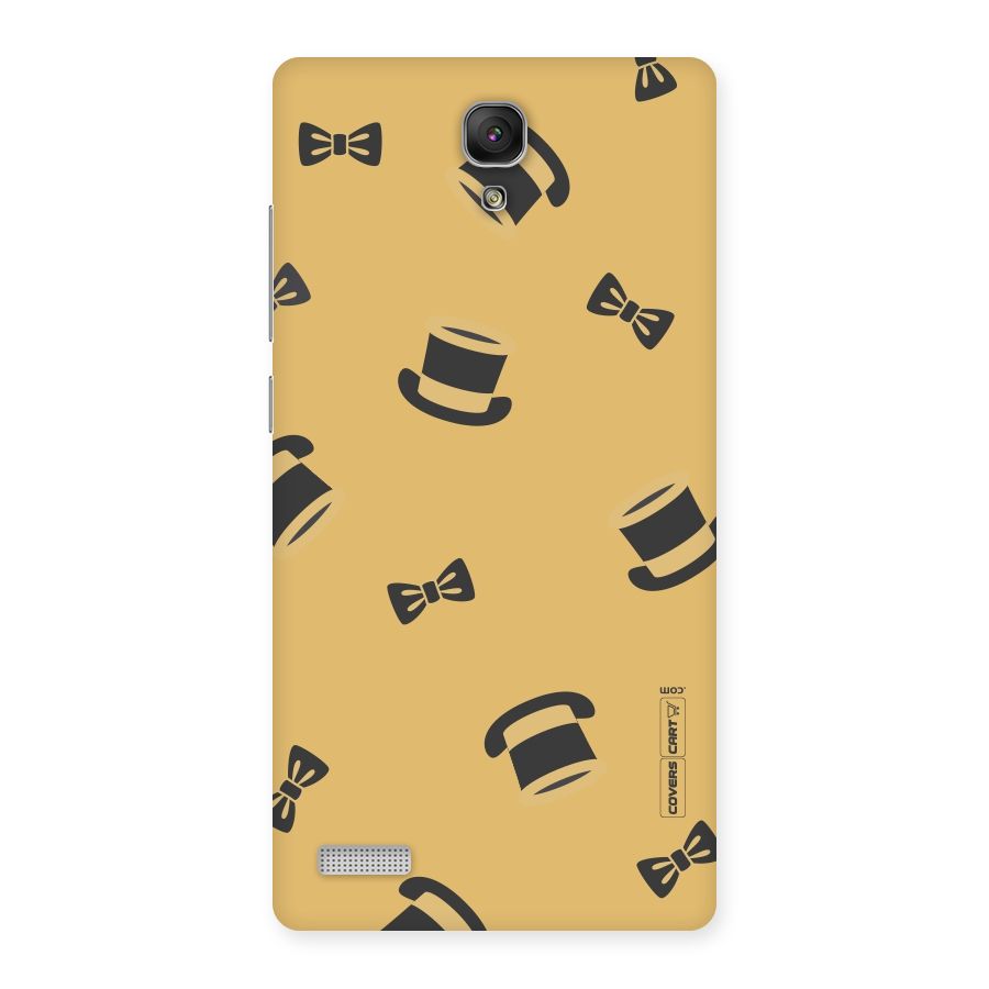 Hat and Bow Tie Back Case for Redmi Note