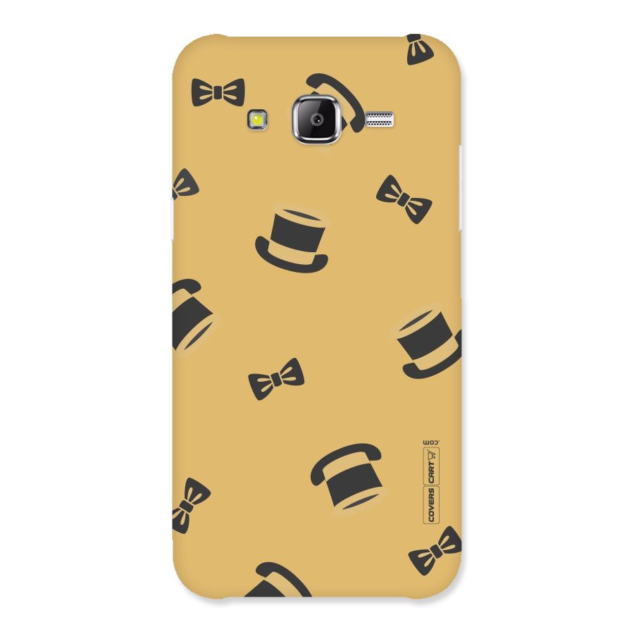 Hat and Bow Tie Back Case for Samsung Galaxy J5
