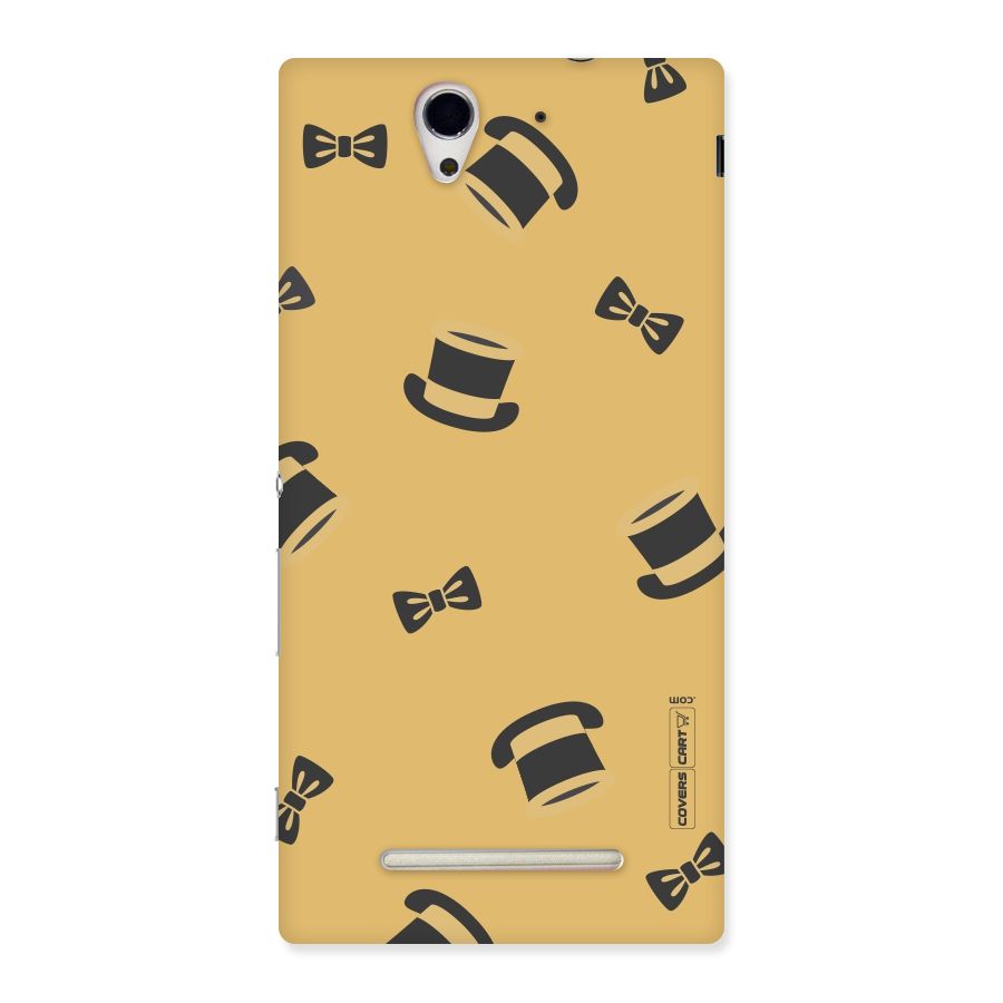 Hat and Bow Tie Back Case for Sony Xperia C3