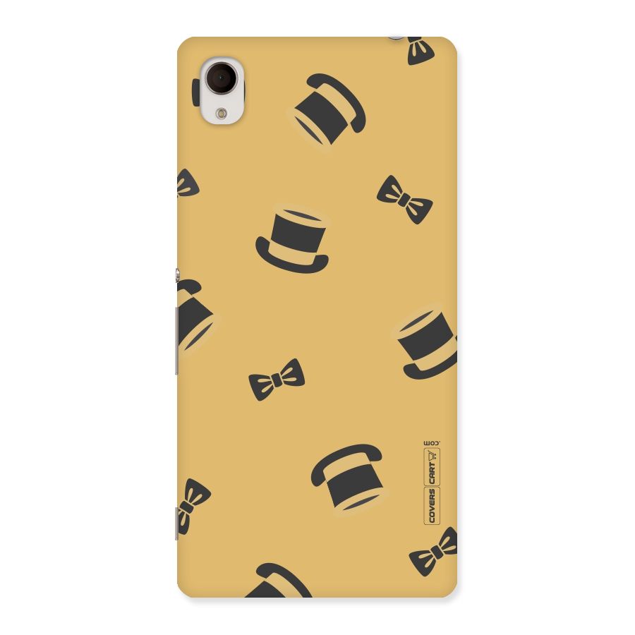 Hat and Bow Tie Back Case for Sony Xperia M4