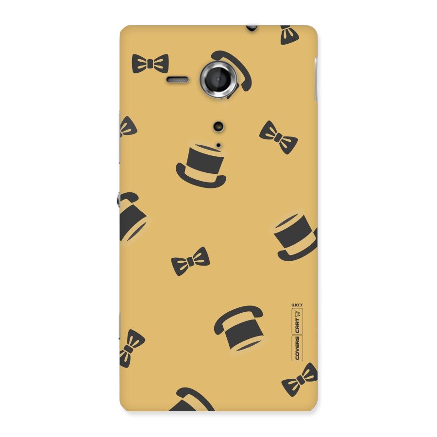 Hat and Bow Tie Back Case for Sony Xperia SP
