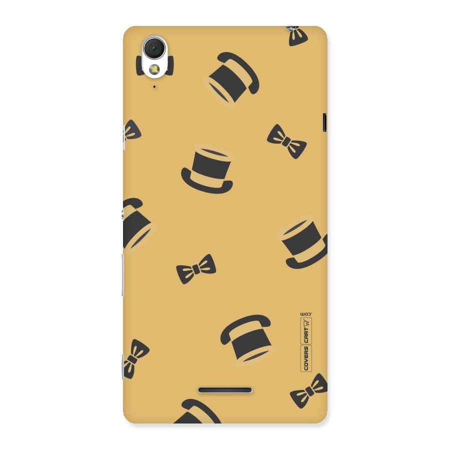 Hat and Bow Tie Back Case for Sony Xperia T3