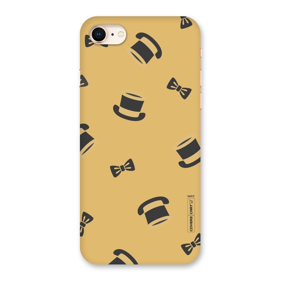 Hat and Bow Tie Back Case for iPhone 8