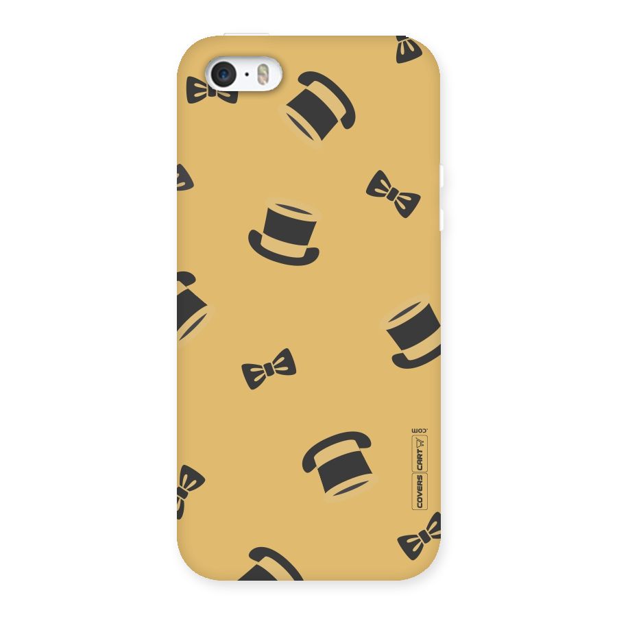 Hat and Bow Tie Back Case for iPhone SE