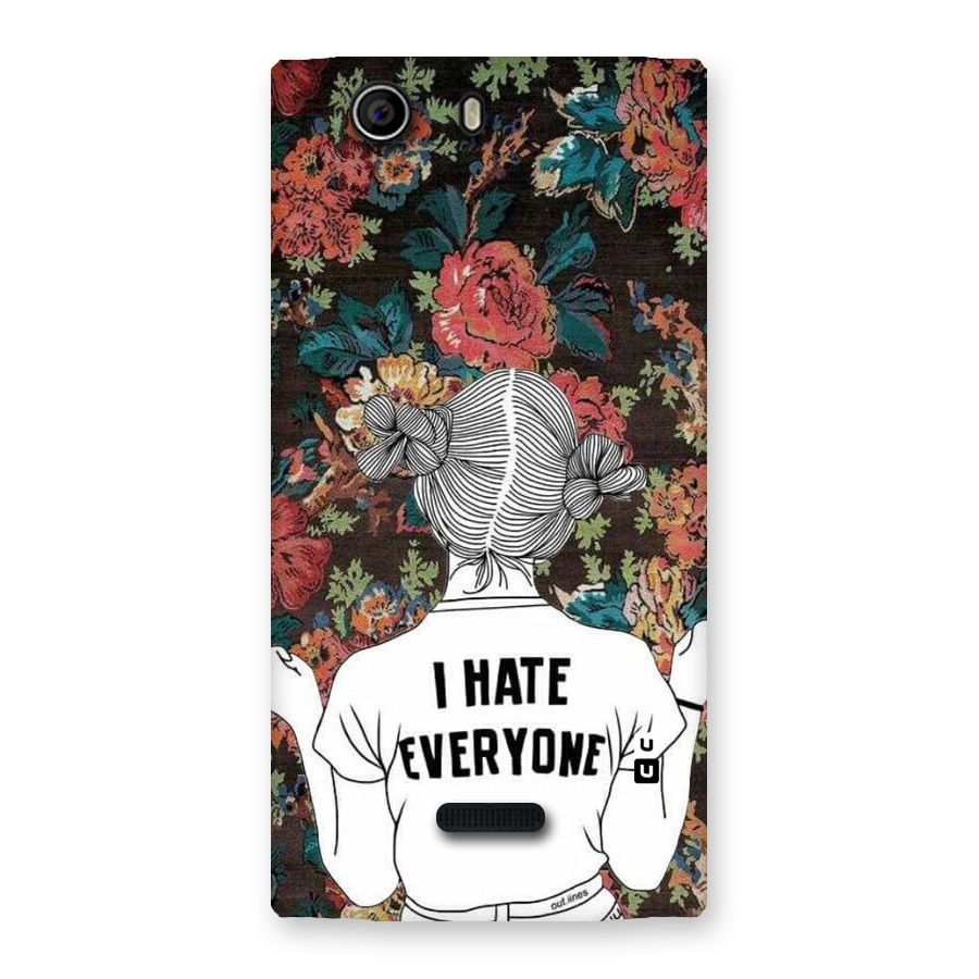 Hate Everyone Back Case for Canvas Nitro 2 E311