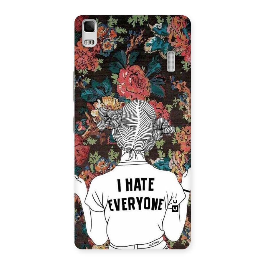 Hate Everyone Back Case for Lenovo K3 Note