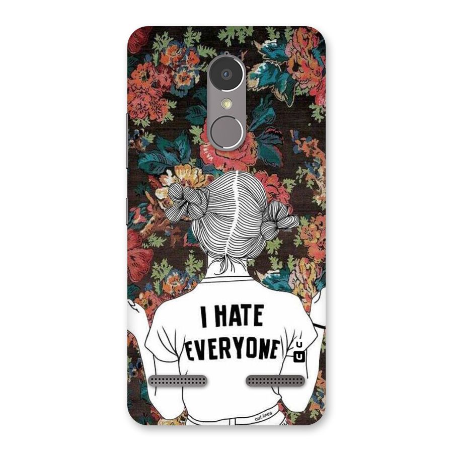 Hate Everyone Back Case for Lenovo K6