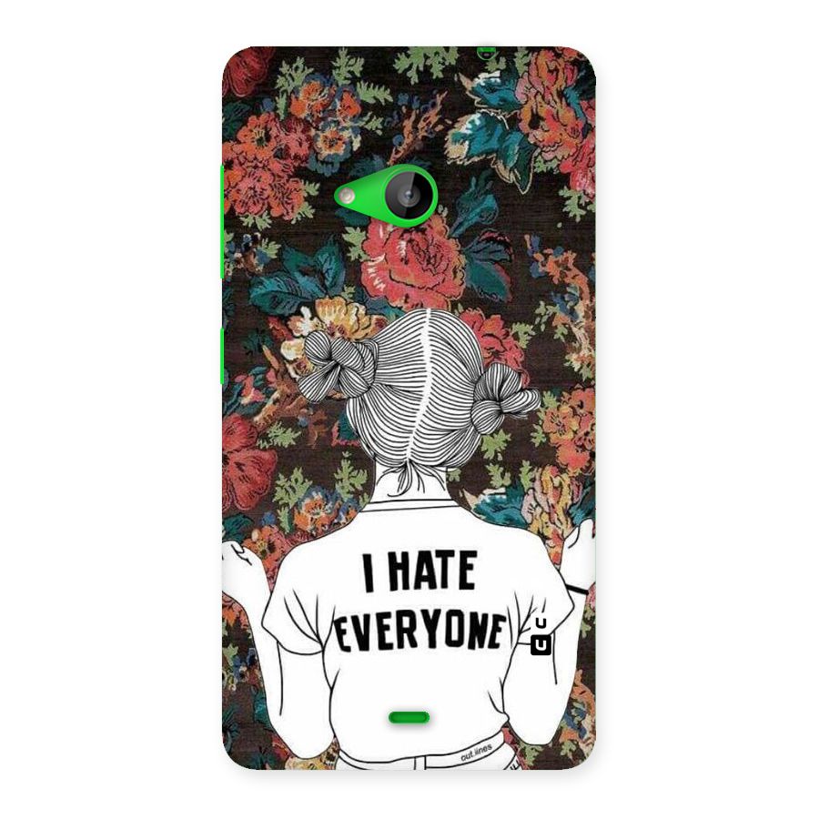Hate Everyone Back Case for Lumia 535