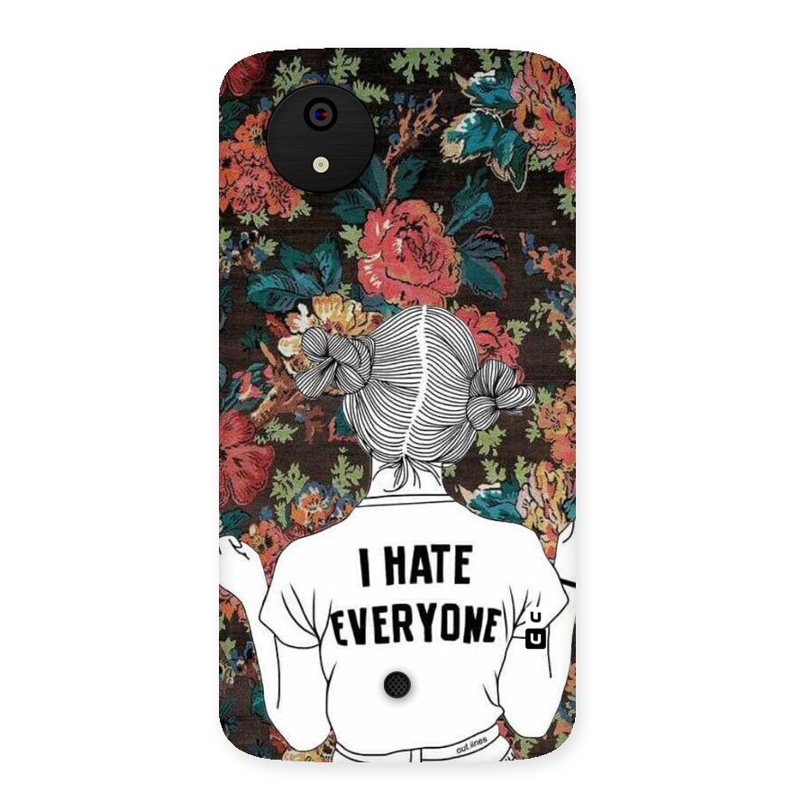 Hate Everyone Back Case for Micromax Canvas A1