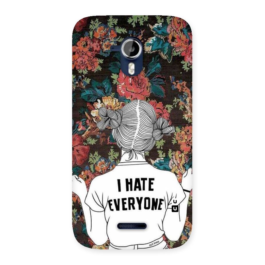 Hate Everyone Back Case for Micromax Canvas Magnus A117