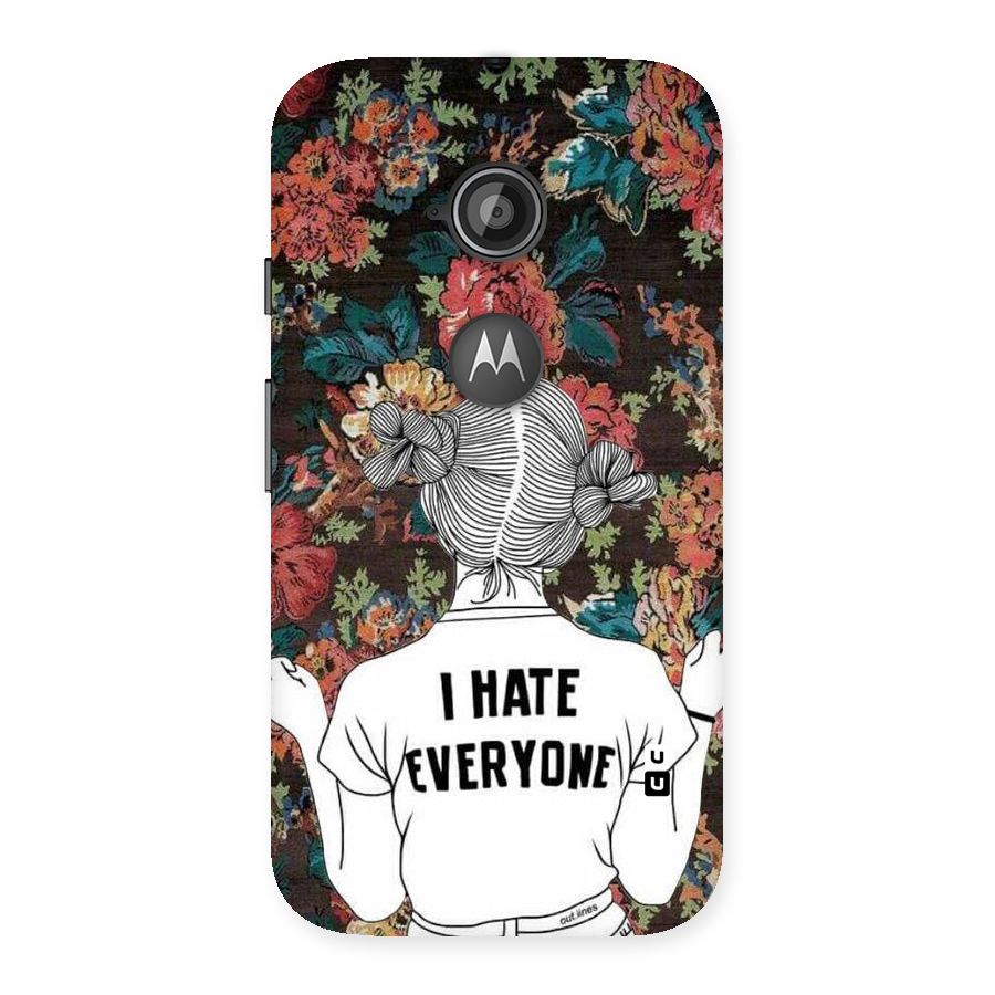 Hate Everyone Back Case for Moto E 2nd Gen