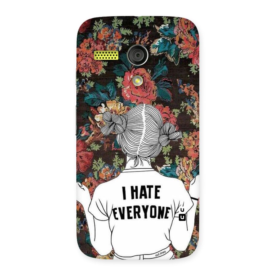 Hate Everyone Back Case for Moto G