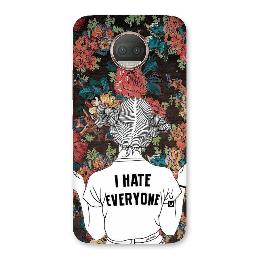 Hate Everyone Back Case for Moto G5s Plus