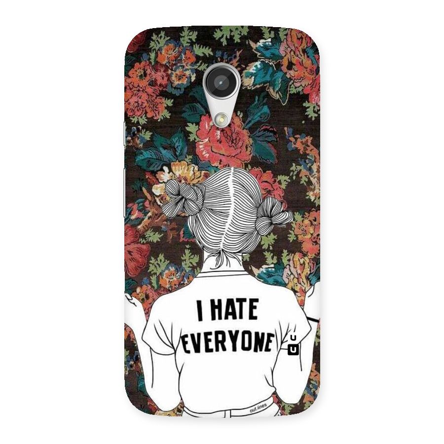 Hate Everyone Back Case for Moto G 2nd Gen